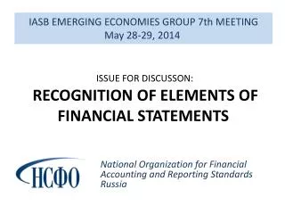 IASB EMERGING ECONOMIES GROUP 7th MEETING May 28-29, 2014