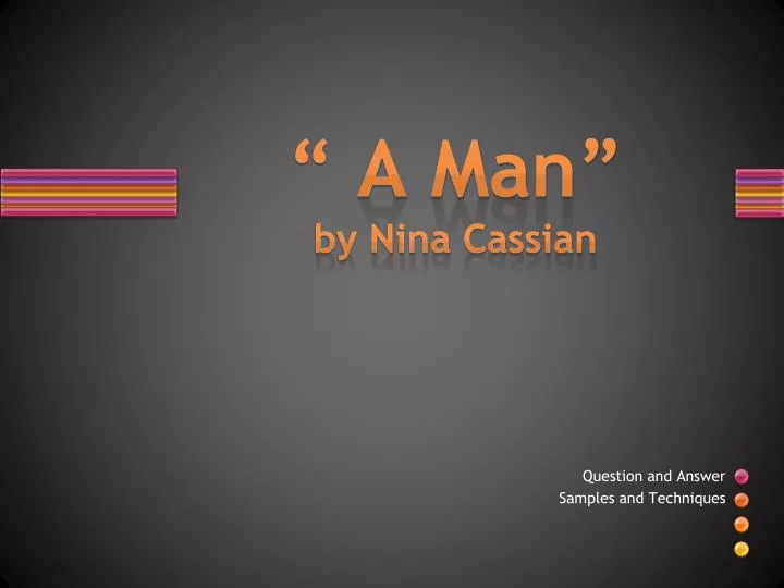 a man by nina cassian