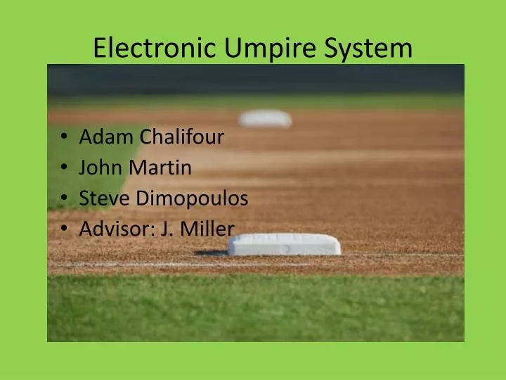 electronic umpire system