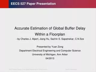 EECS 527 Paper Presentation