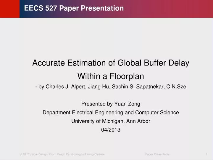 eecs 527 paper presentation