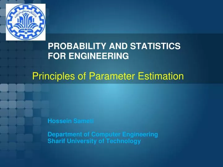 probability and statistics for engineering