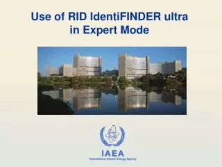 Use of RID IdentiFINDER ultra in Expert Mode