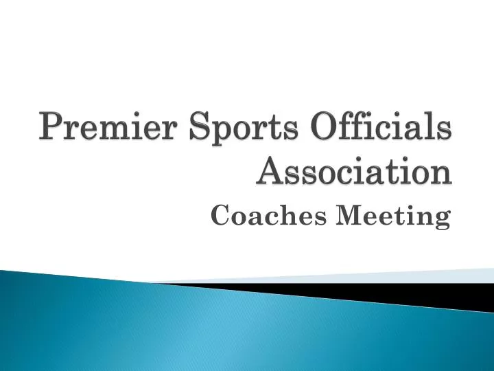 premier sports officials association