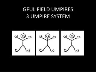 GFUL FIELD UMPIRES 3 UMPIRE SYSTEM