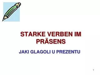 starke verben im pr sens
