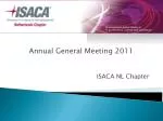 ISACA NL Chapter - slide 1