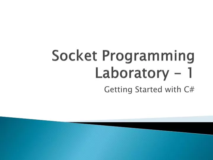 socket programming laboratory 1