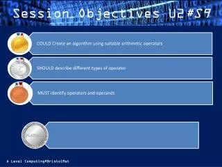 Session Objectives U2 #S9