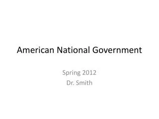 American National Government