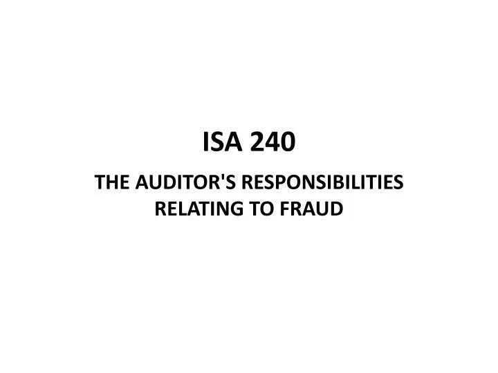 isa 240