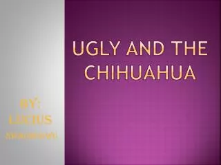 UGLY AND THE CHIhUAHUA