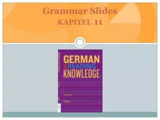 Grammar Slides kapitel 11