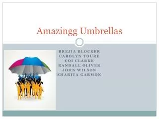 Amazingg Umbrellas