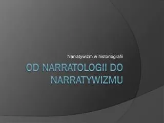narratywizm w historiografii
