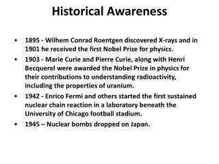 Historical Awareness