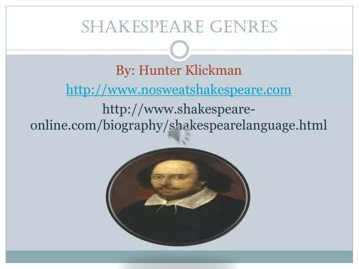 shakespeare genres