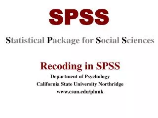 SPSS