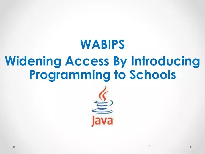 wabips widening access by introducing programming to schools