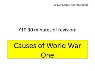 y10 30 minutes of revision