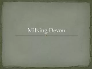 Milking Devon