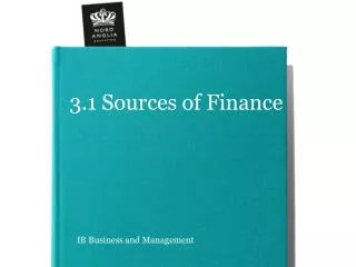 3.1 Sources of Finance