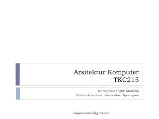 arsitektur komputer tkc215
