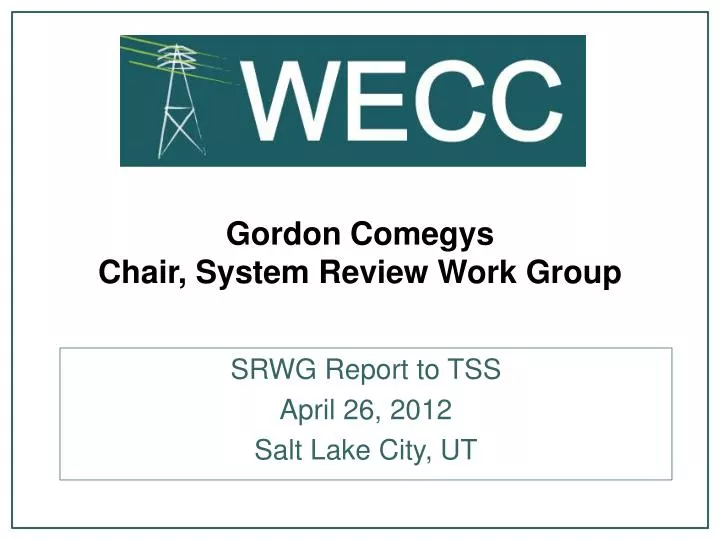 gordon comegys chair system review work group