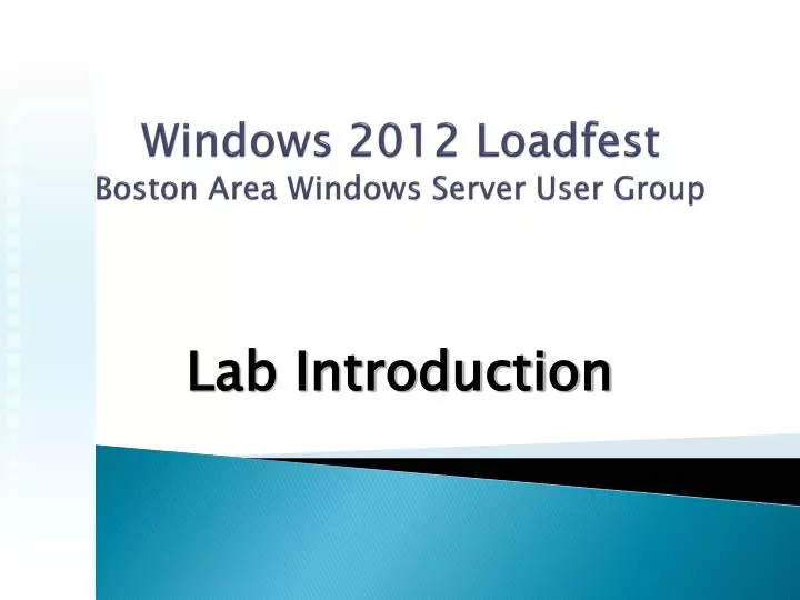 windows 2012 loadfest boston area windows server user group