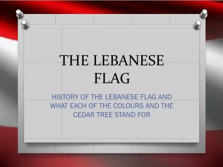 the lebanese flag