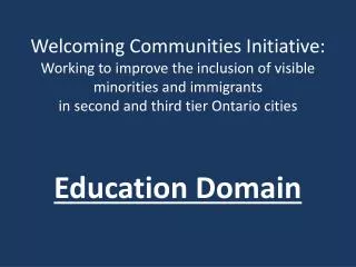 Education Domain