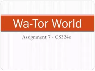 Wa-Tor World