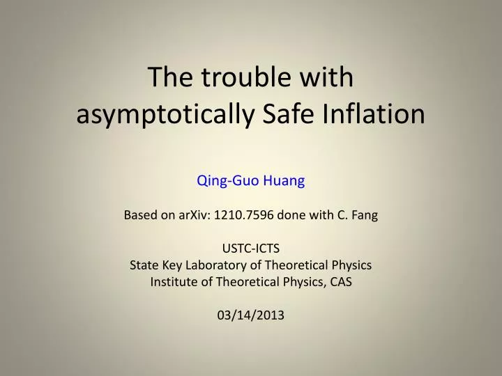the trouble with asymptotically safe inflation