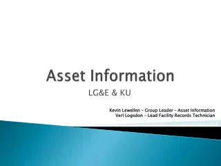 Asset Information