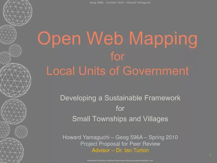 open web mapping for local units of government