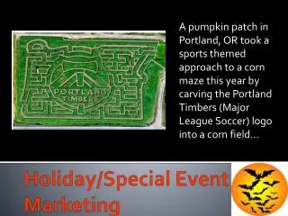Holiday/Special Event Marketing