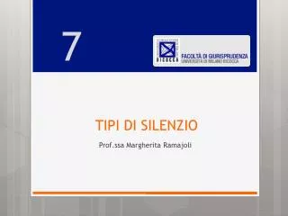 tipi di silenzio