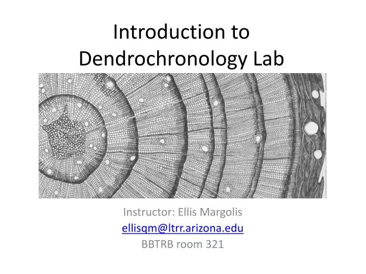 introduction to dendrochronology lab