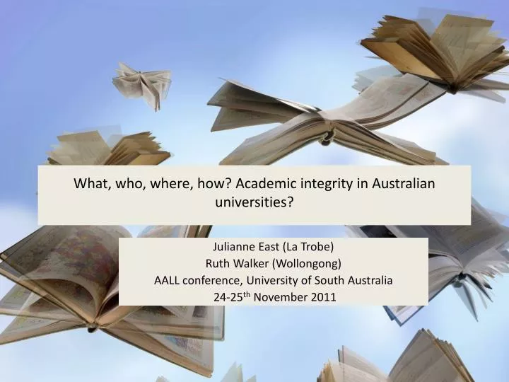 what who where how academic integrity in australian universities