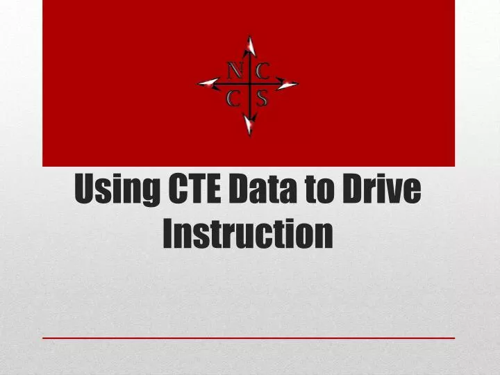 using cte data to drive instruction