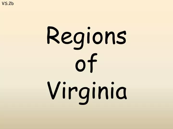regions of virginia