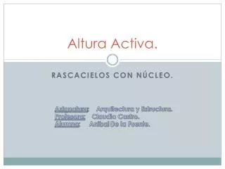 altura activa