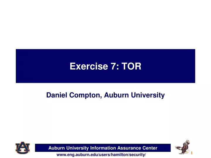 exercise 7 tor