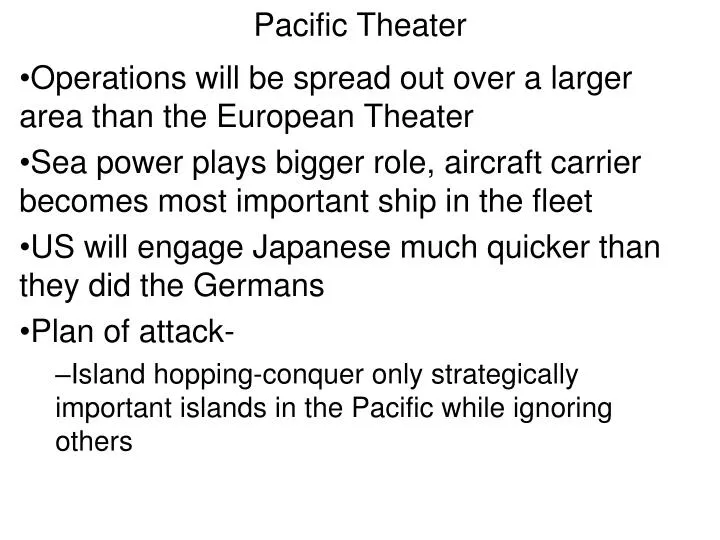 pacific theater
