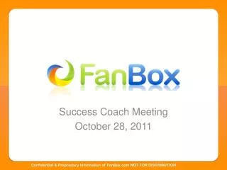 Success Coach Meeting October 28, 2011