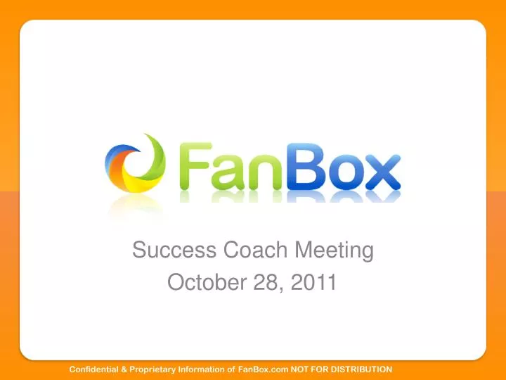success coach meeting october 28 2011