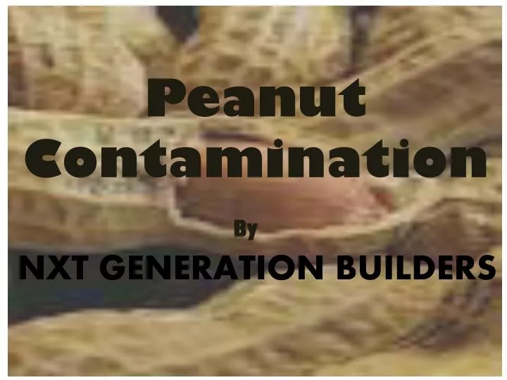 peanut contamination