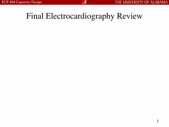 final electrocardiography review