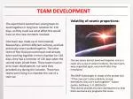 TEAM DEVELOPMENT - slide 1