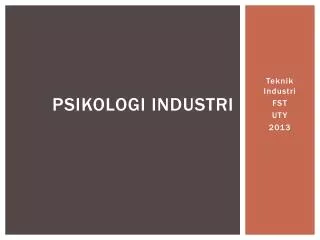 psikologi industri